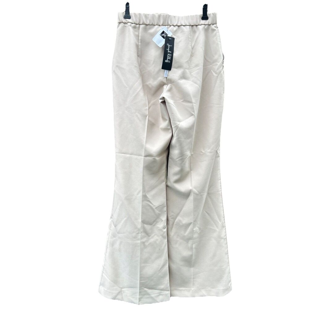 Joseph Ribkoff Bootcut Flare Pants Size 6 Beige Parchment NWT New Career Pockets